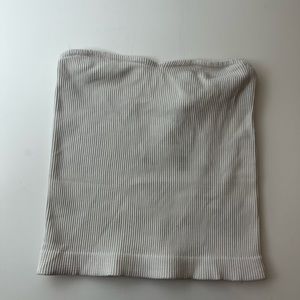 Dynamite ribbed tube top (white)
